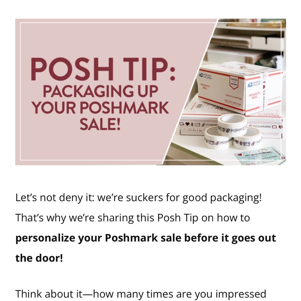 🍁PACK YOUR ORDERS THE POSH WAY!🍁
